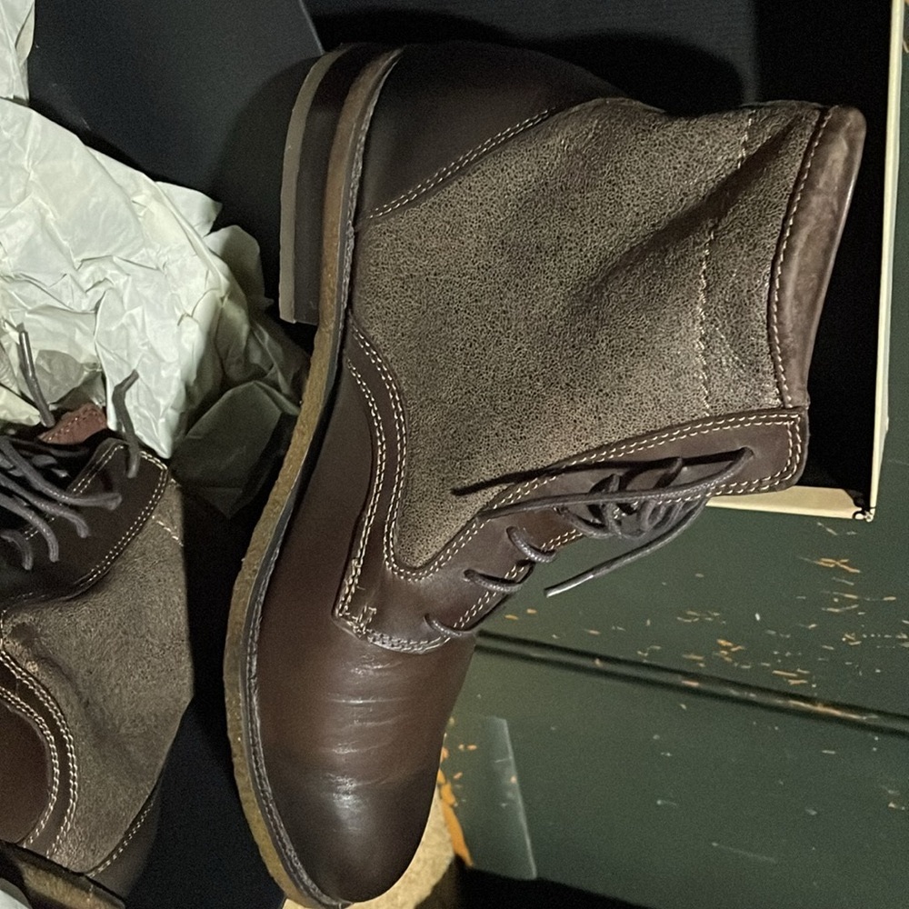 Johnston & Murphy Burchfield Leather Lace Up Boots